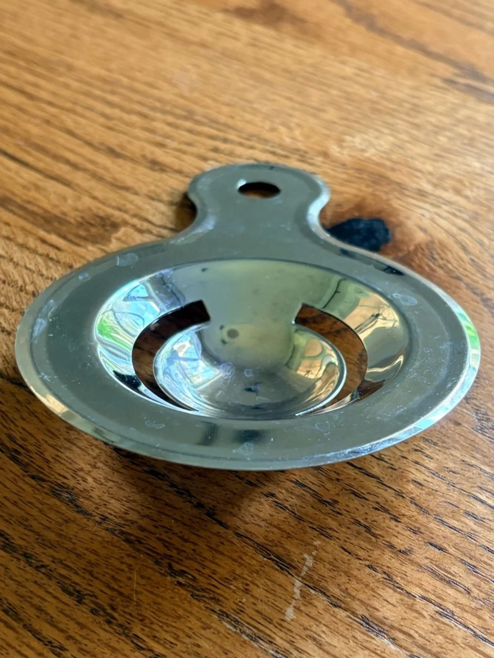 Vintage Metal Egg Separator with Handle
